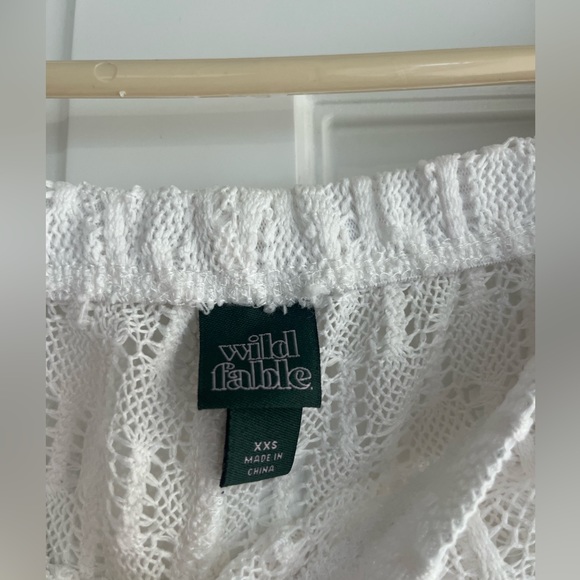 White Crochet Pants/Cover-Up - Picture 5 of 6